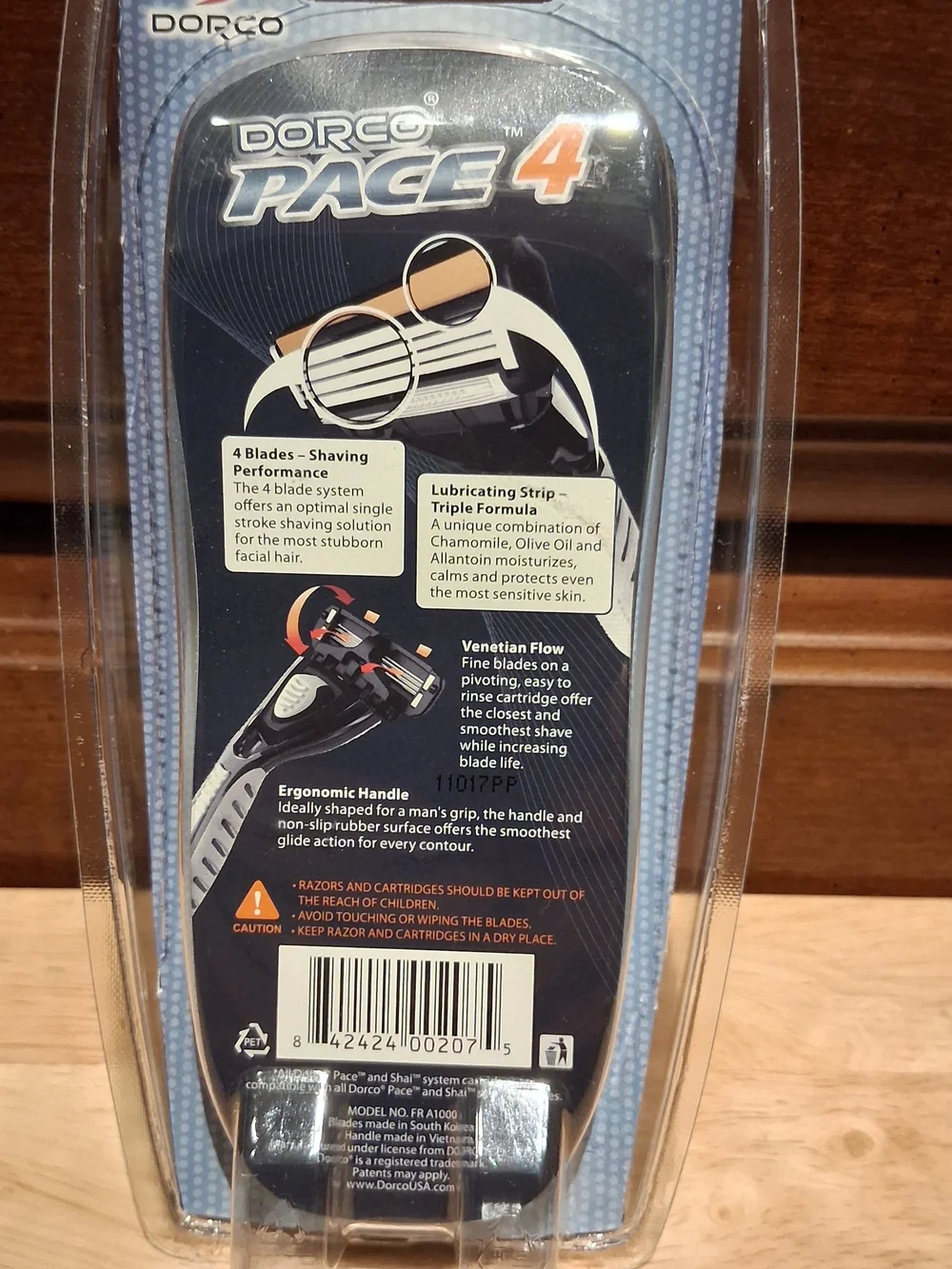 Dorco Pace 4 Original Dollar Shave Club Men's 4-Blade Razor